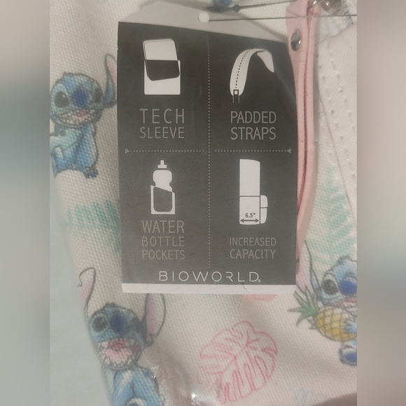 STITCH PINEAPPLE SLOUCH BACKPACK - Picture 5 of 5